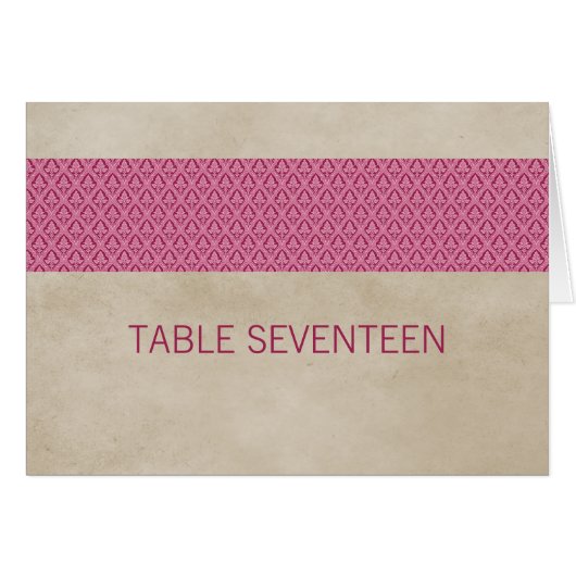 Roze Kaart voor Roze bijttafel (Voorkant Horizontaal)