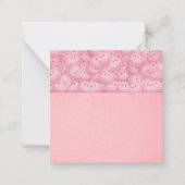 Roze Kaart voor trommelpompen Notitiekaartje (Achterkant)