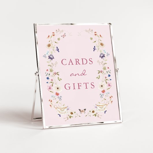 Roze Kaarten en Cadeaus Bruidstheeposter Poster