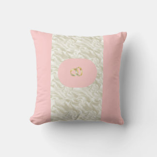 Roze kabelhaak kussen
