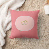Roze kabelhaak kussen (Deken)