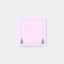 Roze kabouter met paddestoelen Post-it-briefjes Post-it® Notes