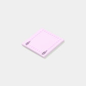 Roze kabouter met paddestoelen Post-it-briefjes Post-it® Notes (Schuin)