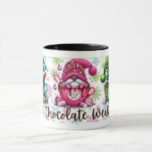 Roze Kabouter Warme Chocolade Weer Mok (Midden)