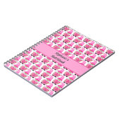 Roze kabouterharten bos schetsboek Schattig Notitieboek (Linkerzijde)