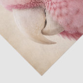 Roze Kaketoe Decoupage Tissuepapier (Detail)