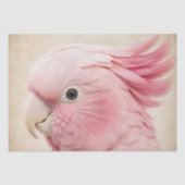 Roze Kaketoe Decoupage Tissuepapier (Voorkant)