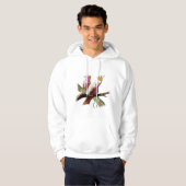 Roze kaketoes in rust hoodie (Voorkant volledig)