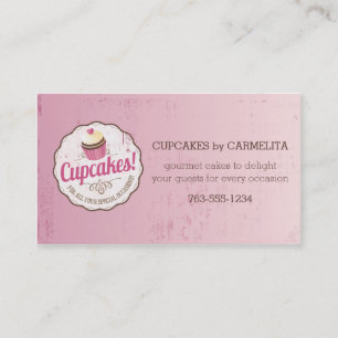  roze kakkergebak bakkerij visitekaartje