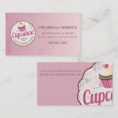  roze kakkergebak bakkerij visitekaartje (Voorkant / Achterkant)