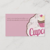  roze kakkergebak bakkerij visitekaartje (Achterkant)