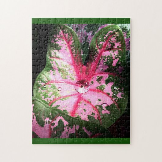 Roze kaladium Puzzle Legpuzzel (Verticaal)