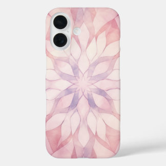 Roze Kaleidoscoop iPhone 16 Hoesje