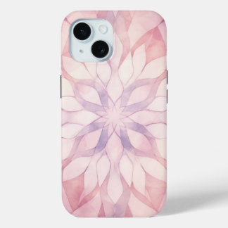 Roze Kaleidoscoop iPhone 15 Case
