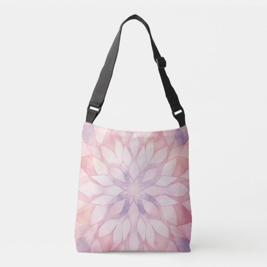 Roze Kaleidoscoop Crossbody Tas (Voorkant)