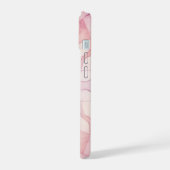 Roze Kaleidoscoop iPhone 15 Case (Linkerkant)
