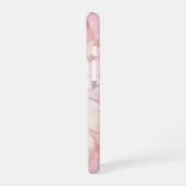 Roze Kaleidoscoop iPhone 16 Hoesje (Linkerkant)