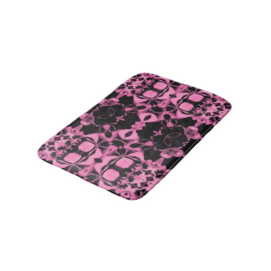 Roze Kaleidoscoop met Zwart Badmat (Gekanteld)