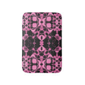 Roze Kaleidoscoop met Zwart Badmat (Voorkant Verticaal)