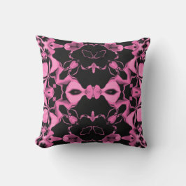 Roze Kaleidoscoop met Zwart Kussen