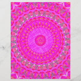 Roze Kaleidoscoop Scrapbook Papier 2-zijdige Pagin