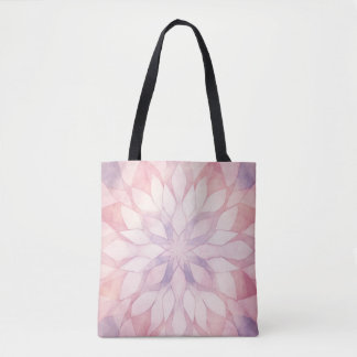 Roze Kaleidoscoop Tote Bag