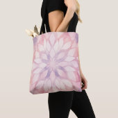 Roze Kaleidoscoop Tote Bag (Dichtbij)