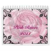 Roze kalender 2011 Floral (Hoes)