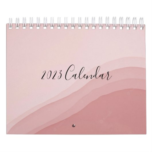 Roze kalender met abstracte kunst (Hoes)