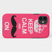 Roze kalm houden en een multifunctionele iPhone-dr Case-Mate iPhone Case (Achterkant (horizontaal))