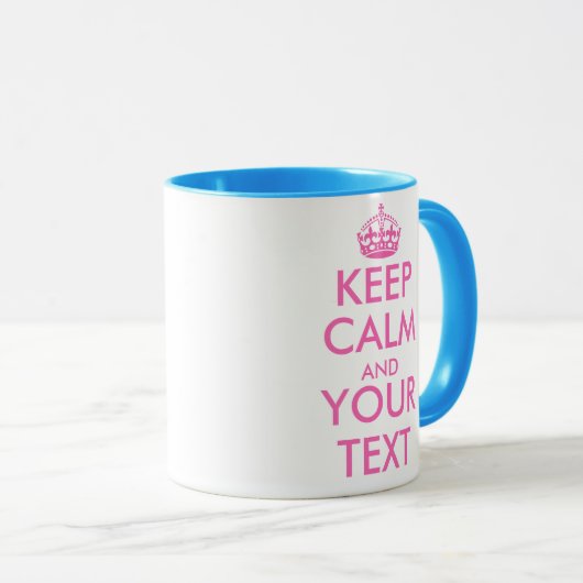 Roze, kalm mok sjabloon ontwerp |  (Voorkant rechts)