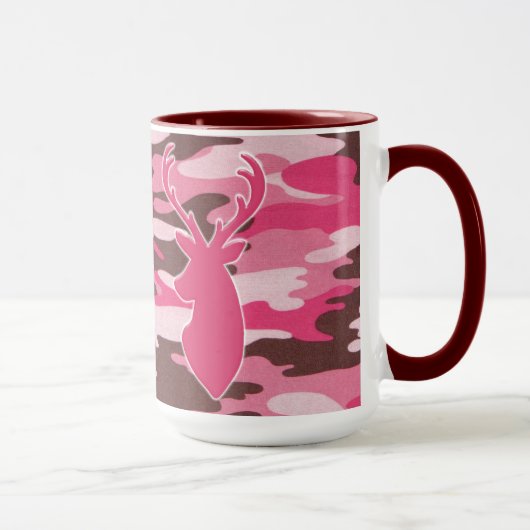 Roze kamhertenkop mok (Rechts)
