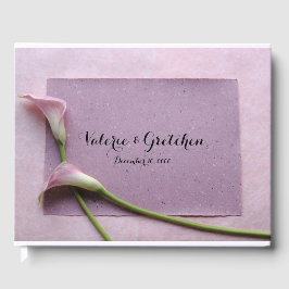 Roze kammels gastenboek