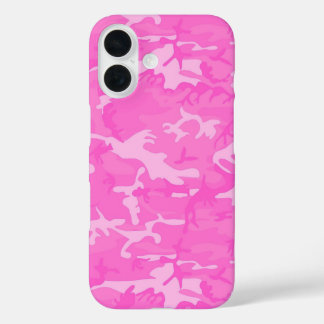 Roze kamo iPhone 16 hoesje