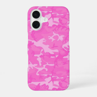 Roze kamo iPhone 16 hoesje