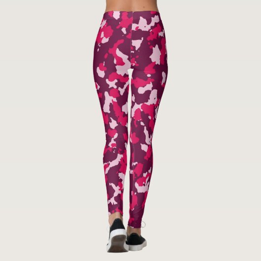 Roze kamo leggings (Achterkant)