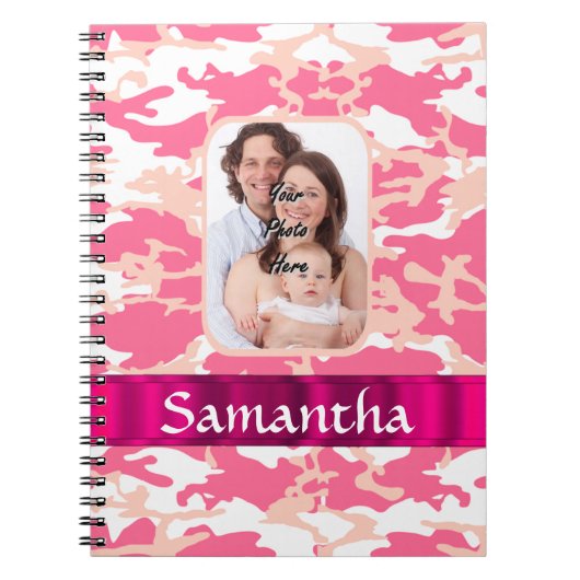 Roze kamo notitieboek (Voorkant)