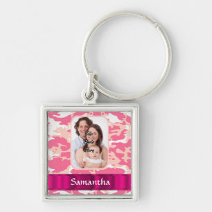 Roze kamo sleutelhanger