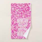Roze kamperfoelie bad handdoek (Handdoek)