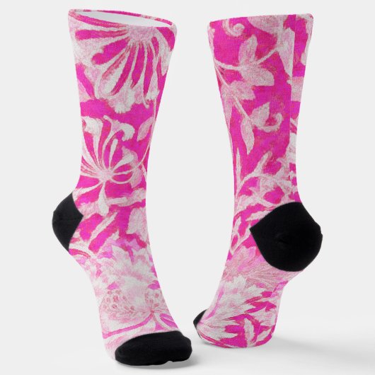 Roze Kamperfoelie Sokken (Gebogen)