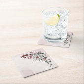 roze kaneel roos witte flora kartonnen onderzetters (Insitu)