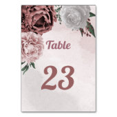 roze kaneelroos witte bloem kaart (Achterkant)