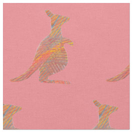 Roze Kangaroo Combed Cotton Girl's Fabric Stof