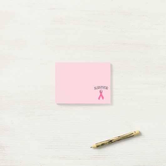 Roze kanker Overlevende lint Post-it notities Post-it® Notes (Op bureau)