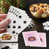 Roze Kanker, sterrenbeeld, sterrenbeeld afdruk Pokerkaarten (Insitu)