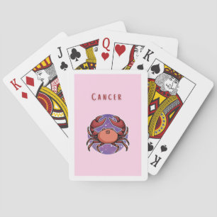 Roze Kanker, sterrenbeeld, sterrenbeeld afdruk Pokerkaarten