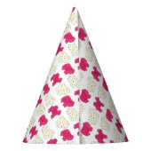 Roze kankerkoekjes en koekjes feesthoedjes (Achterkant)