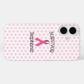 Roze kankeroverlevende lint iPhone / iPad case (Achterkant (horizontaal))