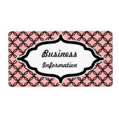 Roze kant aangepaste labels (Voorkant)