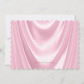 Roze Kant Aap Baby Meisje Douche Kaart (Achterkant)